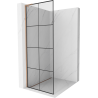 Mexen Kioto L душ екран Walk-in 80 x 200 см, черен модел, четкано мед - 800-080-103-65-77