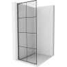 Mexen Киото L стена за душ Walk-in 90 x 200 см, черен модел, gun gray четкан - 800-090-103-66-77