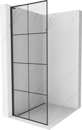 Mexen Kioto L стена за душ Walk-in 90 x 200 см, черен шаблон, черен - 800-090-103-70-77