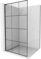 Mexen Kioto L душова стена Walk-in 110 x 200 см, черен модел, черен - 800-110-103-70-77