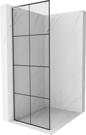 Mexen Kioto L душ стена Walk-in 80 x 200 см, черен модел, четкан никел - 800-080-103-97-77