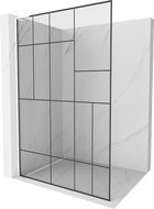 Mexen Kioto L душ кабина Walk-in 100 x 200 см, черен модел, бял - 800-100-103-20-78