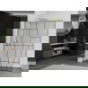 Mexen Kioto L душова стена Walk-in 70 x 200 см, черен шаблон, златна - 800-070-103-50-78