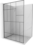 Mexen Kioto L стена душова Walk-in 90 x 200 см, черен модел, gun gray с четка - 800-090-103-66-78