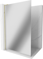 Мексен Киото L стена за душ Walk-in 70 x 200 см, огледало, златна - 800-070-103-50-50