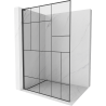 Mexen Kioto L стена за душ Walk-in 70 x 200 см, черен модел, черен - 800-070-103-70-78