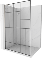 Mexen Kioto L душова стена Walk-in 70 x 200 см, черен шарка, четкан никел - 800-070-103-97-78
