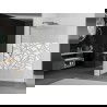 Mexen Kioto L стена душката Walk-in 80 x 200 см, бял модел, gun gray четкан - 800-080-103-66-85