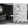 Mexen Kioto L стенен душ за вана Walk-in 70 x 200 см, бял модел, черен - 800-070-103-70-97
