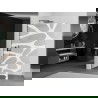 Mexen Kioto L душова стена Walk-in 70 x 200 см, бял модел, gun gray четкан - 800-070-103-66-97