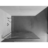 Mexen Kioto L Стена за душ Walk-in 110 x 200 см, бяла вълна, матиран никел - 800-110-103-97-97