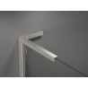Mexen Kioto L Стена за душ Walk-in 110 x 200 см, бяла вълна, матиран никел - 800-110-103-97-97
