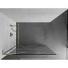 Mexen Kioto L стена за душа Walk-in 100 x 200 см, бял модел, златна четка - 800-100-103-55-97