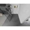 Mexen Kioto L стена за душа Walk-in 100 x 200 см, бял модел, златна четка - 800-100-103-55-97