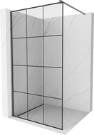 Mexen Kioto душ панел Walk-in 110 x 200 см, черен модел 8 мм, gun metal - 800-110-101-95-77