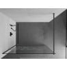Mexen Kioto преграда за душ кабина Walk-in 110 x 200 см, бели шарки 8 мм, gun metal - 800-110-101-95-85