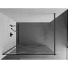 Mexen Kioto стена за душове Walk-in 80 x 200 см, бял модел 8 мм, gun metal - 800-080-101-95-97