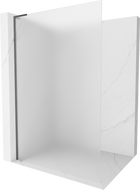 Mexen Kioto L стена душ Walk-in 80 x 200 см, матово стъкло, gun metal - 800-080-103-95-30