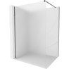 Mexen Kioto стена за душ Walk-in 100 x 200 см, матово стъкло 8 мм, gun gray четкано - 800-100-101-66-30