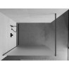 Mexen Kioto душ панел Walk-in 120 x 200 см, матиран 8 мм, четкано оръжейно сиво