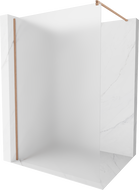 Mexen Kioto стена за душ Walk-in 140 x 200 см, матово стъкло 8 мм, матирана мед - 800-140-101-65-30