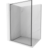Mexen Kioto L Душ преграда Walk-in 110 x 200 см, черна рамка, gun metal - 800-110-103-95-70
