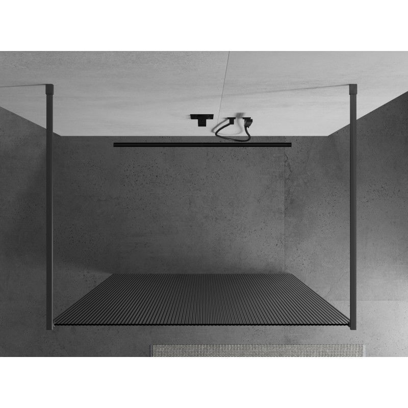 Mexen Kioto свободно стояща душ кабина 120 x 200 cm, ивици 8 mm, gun metal - 800-120-002-95-09