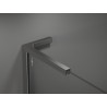 Mexen Kioto L Душ преграда Walk-in 110 x 200 см, черна рамка, gun metal - 800-110-103-95-70