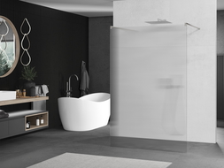 Mexen Kioto самостоятелна душ кабина 130 x 200 cm, райета 8 mm, четкан никел - 800-130-002-97-09