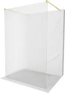 Mexen Kioto свободно стояща душ кабина 130 x 200 cm, ивички 8 mm, злато четкано - 800-130-002-55-09