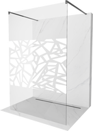 Mexen Kioto свободностояща душ кабина 110 х 200 см, бял модел 8 мм, gun metal - 800-110-002-95-85