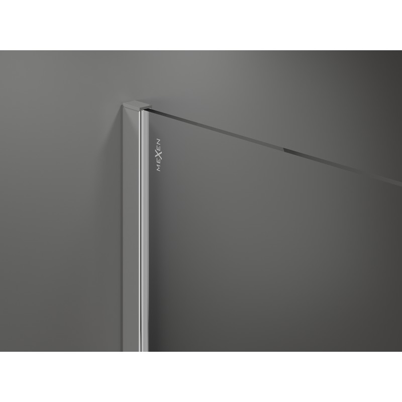 Mexen Kioto душ панел Walk-in 70 x 200 см, черна рамка 8 мм, хром - 800-070-101-01-70