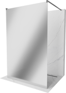 Mexen Kioto свободно стояща душ стена 120 x 200 см, огледало 8 мм, gun metal - 800-120-002-95-50