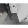 Mexen Киото закрита стена за душ Walk-in 110 x 200 см, прозрачна 8 мм, оръжие сиво шлифовано - 800-110-101-66-06