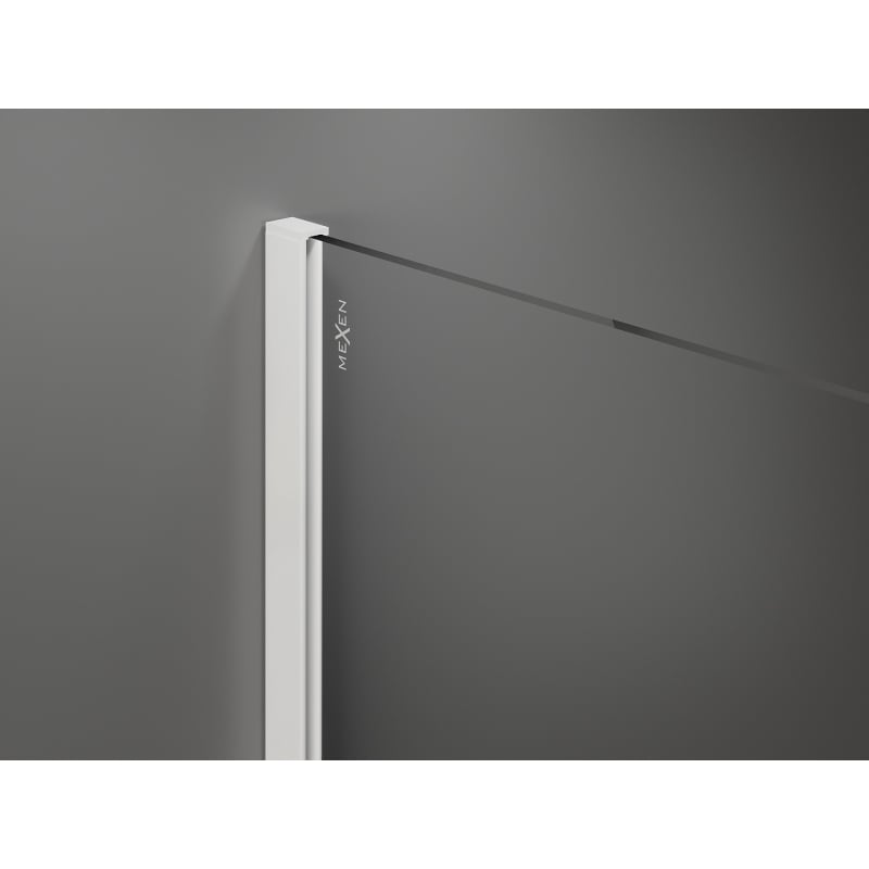 Mexen Kioto душ параван Walk-in 70 x 200 см, ивици 8 мм, бяло - 800-070-101-20-09