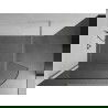 Mexen Kioto заоблена стена за душ Walk-in 100 x 200 см, прозрачна 8 мм, brushed никел - 800-100-101-97-06