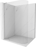 Mexen Kioto L заоблена стена на душа Walk-in 110 x 200 см, прозрачна, хром - 800-110-103-01-06