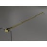 Mexen Kioto душ стена Walk-in 100 x 200 см, черна рамка 8 mm, златна - 800-100-101-50-70