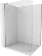 Mexen Kioto L заоблена стена на душата Walk-in 110 x 200 см, прозрачна, щампован никел - 800-110-103-97-06