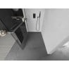 Mexen Kioto+ душова стена с полка Walk-in 135 x 200 см, прозрачна, gun gray четка - 800-135-121-66-00