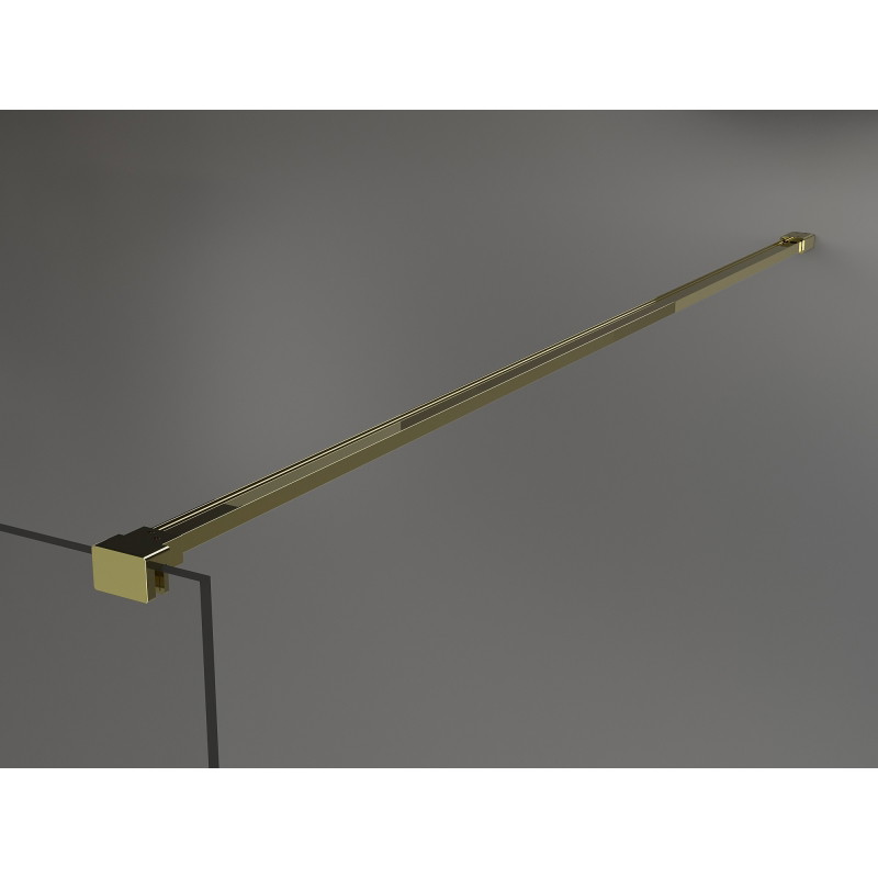Mexen Kioto душ преграда Walk-in 90 x 200 cm, райета 8 мм, злато - 800-090-101-50-09