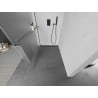 Mexen Kioto+ стена за душ с рафт Walk-in 80 x 200 см, матиран, gun metal - 800-080-121-95-30