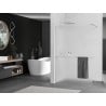 Mexen Kioto+ стена за душ с рафт Walk-in 100 x 200 см, матово стъкло, четка никел - 800-100-121-97-30