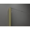Mexen Kioto+ душ стена с рафт Walk-in 80 x 200 cm, матирано, златисто четкано - 800-080-121-55-30