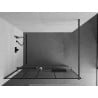 Mexen Kioto+ стена за душ с рафт Walk-in 90 x 200 см, черен модел, gun gray brushed - 800-090-121-66-78