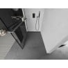 Mexen Kioto+ стена за душ с полка Walk-in 110 x 200 см, черен десен, gun gray четкан - 800-110-121-66-78