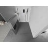 Mexen Kioto+ душова стена с полка Walk-in 140 x 200 см, прозрачна/матова, gun metal - 800-140-121-95-35