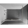 Mexen Kioto+ стенна душа с рафт Walk-in 100 x 200 см, прозрачна/матова, четка с никел - 800-100-121-97-35