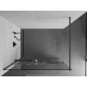 Mexen Kioto+ стена за душ с полка Walk-in 140 x 200 см, бял модел, gun metal - 800-140-121-95-85