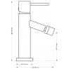 Mexen Rumba смесител за биде, златен - 73520-50